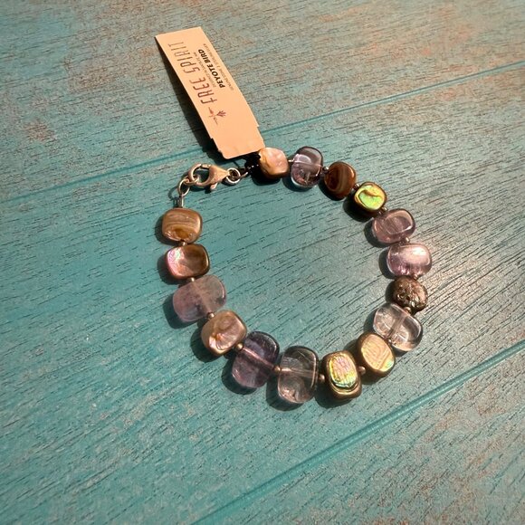 NEW Peyote Bird Free Spirit Gemstone Mix Beads Bracelet Earth Tones Iridescent - Picture 2 of 5